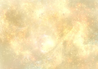 Wall Mural - abstract pastel pale golden galaxy nebula background