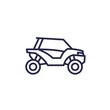 © nexusby - UTV line icon, Side-by-side vehicle vector