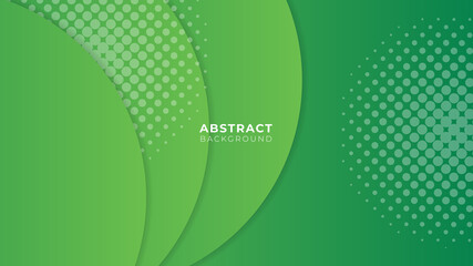 Abstract green geometric background. Modern background for business services, creative design solutions, design agency. Vector illustration concepts for website and mobile website development.