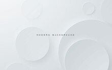 Modern Abstract Light Silver Background Elegant Circle Shape Design
