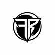 FR logo monogram design template