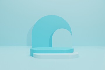 Poster - 3d podium for product display
