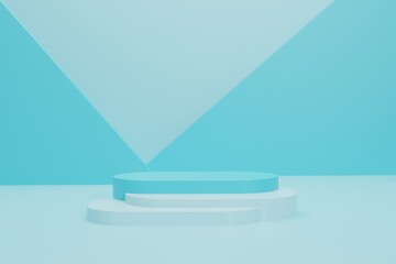 Poster - simple 3d render podium