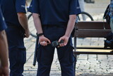 Fototapeta  - Policjanci na zabezpieczeniu zgromadzenia LGBT we Wrocław rynek