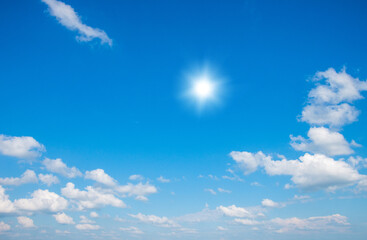 blue sky with clouds background