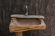 Wooden wash basin
