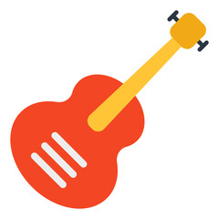 Wall Mural - A trendy vector design of guitar, music equipment