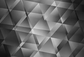 Poster - light gray vector abstract mosaic pattern.