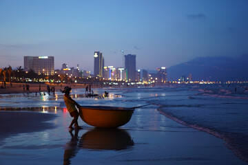 night beach in Danan 