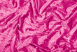 Pink draped velvet textile