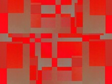 Red Square Pattern Colorful Abstract Geometric Decorative Background Texture