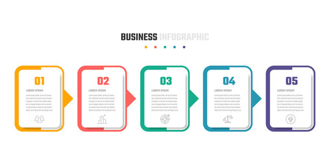 Wall Mural - business infographic vector design, information