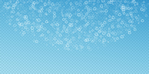 Wall Mural - Soap bubbles abstract background. Blowing bubbles