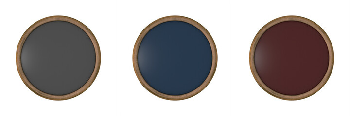 Poster - set of colored buttons on a white background. website design, games and more.