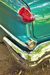 Wall Mural - close up of a car headlight