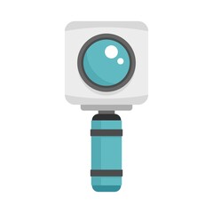 Poster - Underwater action camera icon flat isolated vector