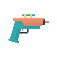 Canvas Print - Child blaster icon flat isolated vector