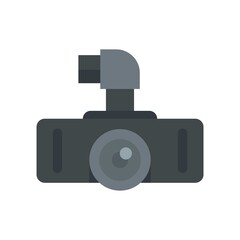 Poster - Hd dvr recorder icon flat isolated vector