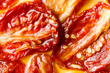 Poster - italian sun dried red tomatoes in olive oil