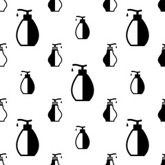 Canvas Print - Lotion Bottle Icon Seamless Pattern