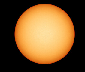 Wall Mural - the surface on the sun disc, telescope view