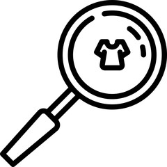 Sticker - search line icon