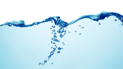 Sticker - blue water splash isolated