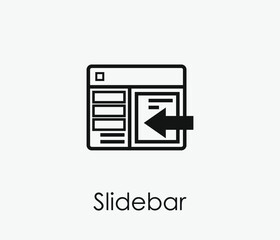 Poster - Slide bar vector icon. Editable stroke. Symbol in Line Art Style for Design, Presentation, Website or Apps Elements, Logo. Pixel vector graphics - Vector