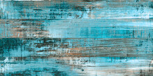 Cyan Multi Color Wooden Planks Panted Rough Wood Texture Aqua  Turquoise  Blue Unique Wooden Wall Cladding Roof Cottage 