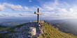 cross on the top of mountain