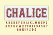 © vills - font typeface vector Typography creative font and numbers design concept. vector illustration modern alphabet and number fonts Elegant sans serif font in uppercase