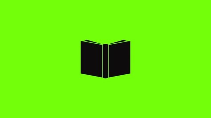 Poster - Book inverted icon animation