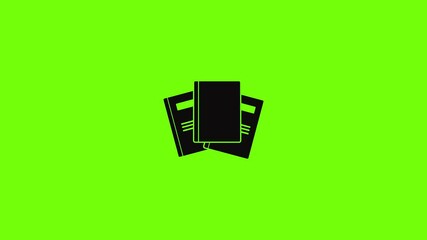 Poster - Book professor icon animation