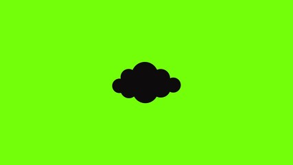 Poster - Cloud in sky icon animation