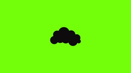 Poster - Night cloud icon animation