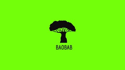 Poster - Baobab tree icon animation