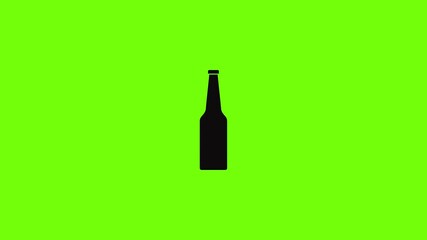 Wall Mural - Bottle water icon animation