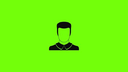 Poster - male avatar icon animation