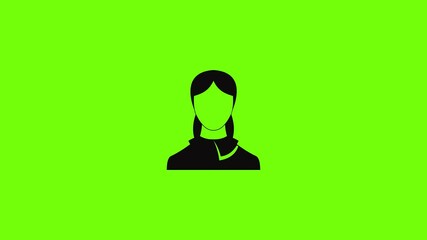Poster - new female avatar icon animation