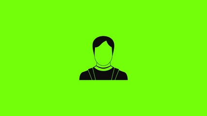 Poster - man avatar icon animation