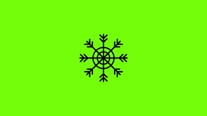Poster - snowflake icon animation