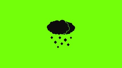 Poster - Snow cloud icon animation