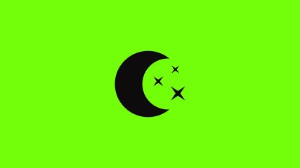 Poster - Moon night icon animation