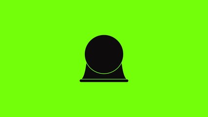 Poster - clock vintage icon animation