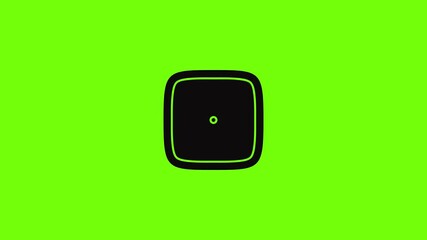 Poster - clock wall icon animation