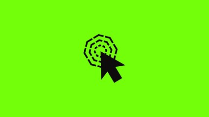 Poster - Arrow cursor click icon animation