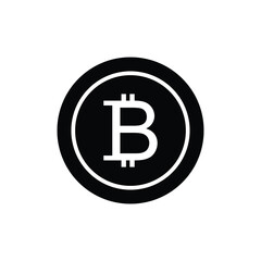 Wall Mural - Bitcoin sign. Cryptocurrency symbol. cryptocurrency icon.  Blockchain-based secure cryptocurrency. Vector icon for web site design, app. 