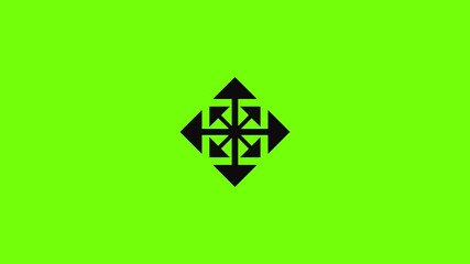 Poster - Cursor displacement arrow icon animation