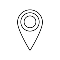 Poster - map point  icon vector  illustration isolated on white background 