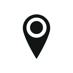 Poster - map point  icon vector  illustration isolated on white background 